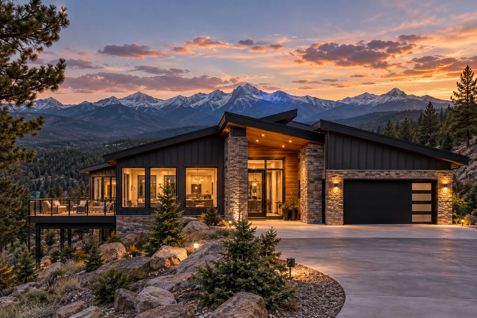 Modern mountain estate